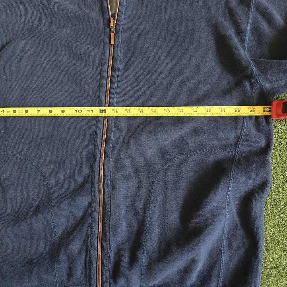 Tommy Bahama Men's Cardigan Sweater‎ Navy Blue Size L - Picture 9 of 10